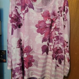 Floral Pink Women's Top